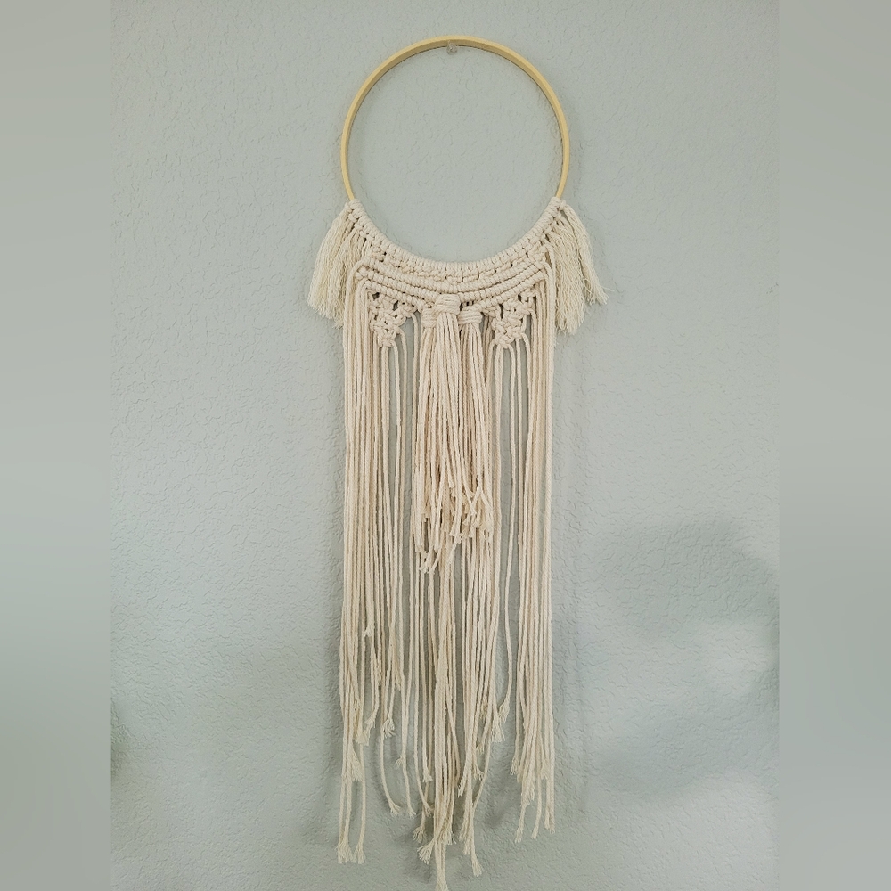 handmade macrame wall hanging